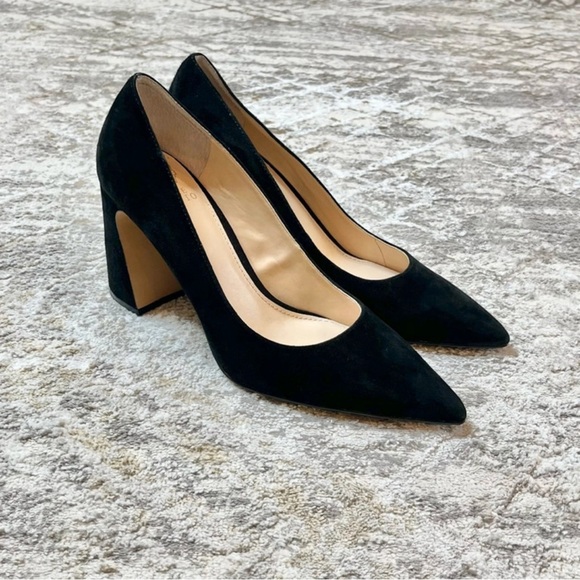 Vince Camuto Black Suede Heels - Picture 1 of 12